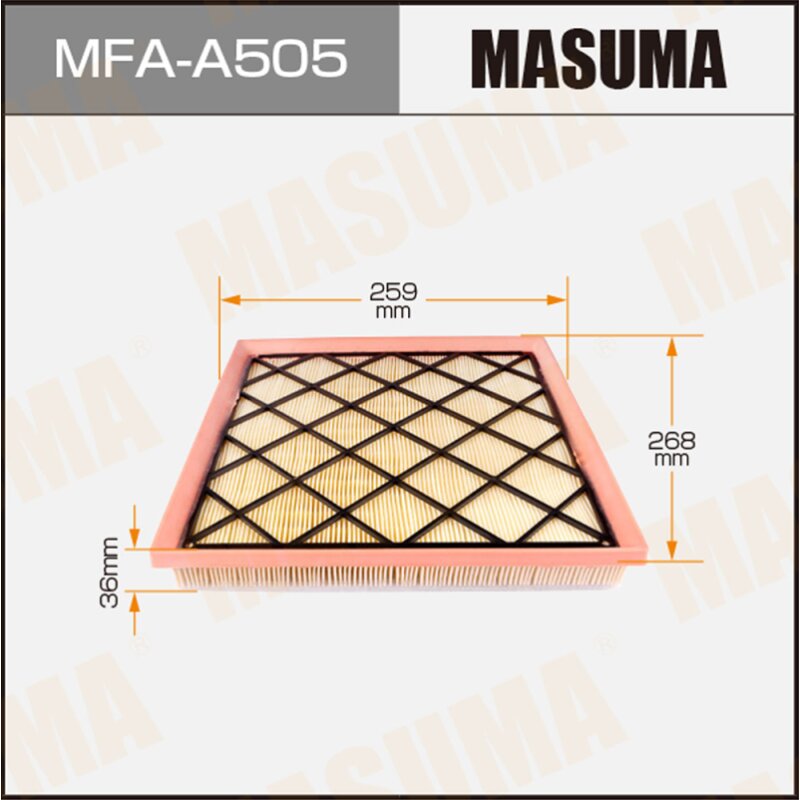 

Фильтр воздушный Masuma A52011, арт. MFA-A505