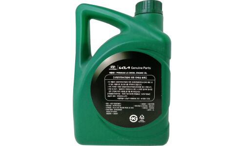 Масло моторное Hyundai/Kia Premium LS Diesel Engine Oil 5w30, полусинтетическое, API CH-4, ACEA B3/B4, для дизельного двигателя, 4л, арт. 05200-00411