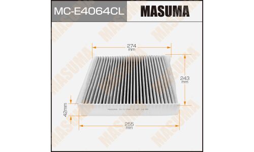 Фильтр салонный Masuma AC-0117C угольный, арт. MC-E4064CL