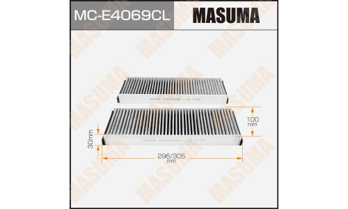 Фильтр салонный Masuma угольный, арт. MC-E4069CL