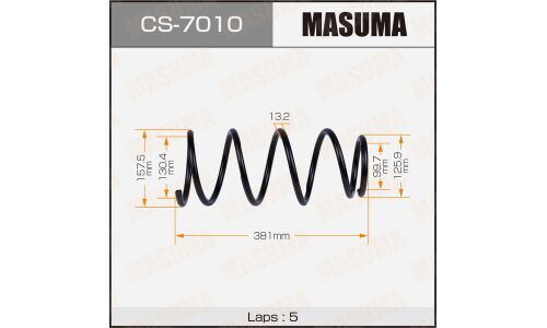 Пружина подвески Masuma, задняя, арт. CS-7010