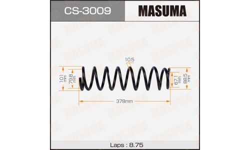 Пружина подвески Masuma, задняя, арт. CS-3009