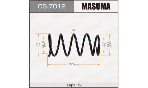 Пружина подвески Masuma, передняя, арт. CS-7012