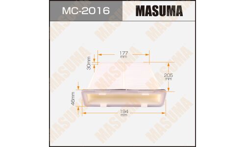 Фильтр салонный Masuma, арт. MC-2016