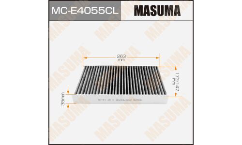 Фильтр салонный Masuma угольный, арт. MC-E4055CL