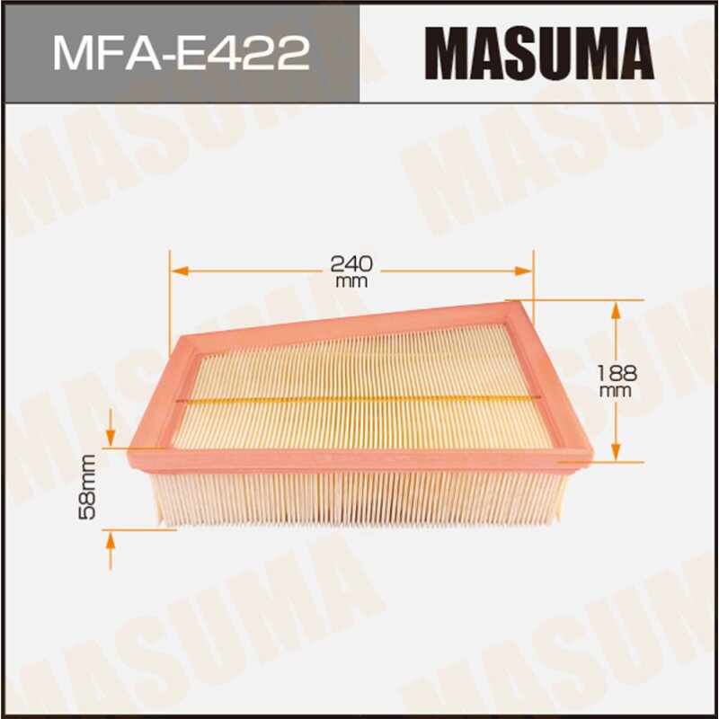 

Фильтр воздушный Masuma, арт. MFA-E422