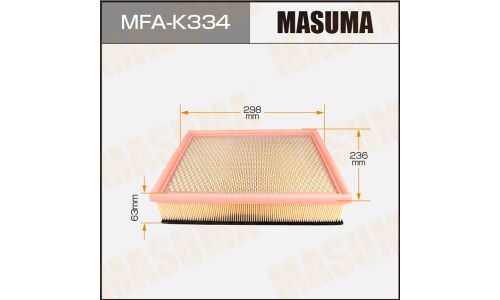 Фильтр воздушный Masuma, арт. MFA-K334