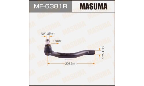 Наконечник рулевой тяги Masuma, правый, арт. ME-6381R
