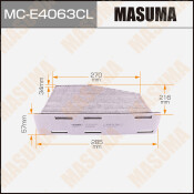Фильтр салонный Masuma AC-0119CR угольный, арт. MC-E4063CL