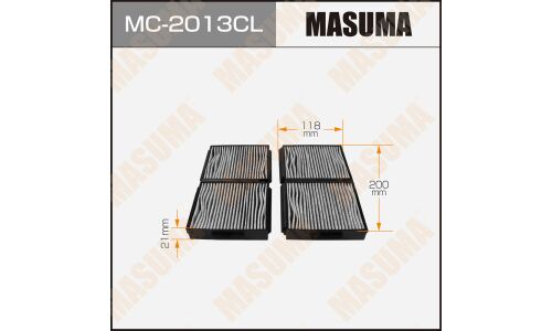 Фильтр салонный Masuma угольный, арт. MC-2013CL