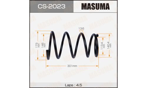 Пружина подвески Masuma, задняя, арт. CS-2023