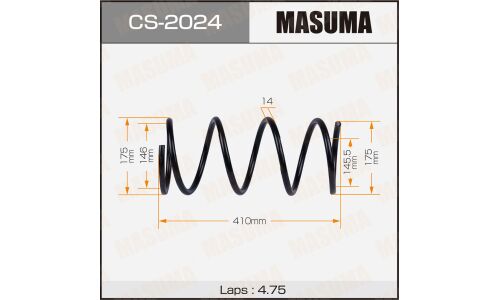 Пружина подвески Masuma, передняя, арт. CS-2024