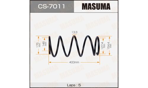 Пружина подвески Masuma, передняя, арт. CS-7011