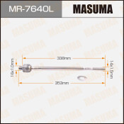 Тяга рулевая Masuma, левая, арт. MR-7640L
