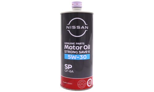Масло моторное Nissan Strong Save-X 5w30, API SP, ILSAC GF-6A, для бензинового двигателя, 1л, арт. KLAP5-05301