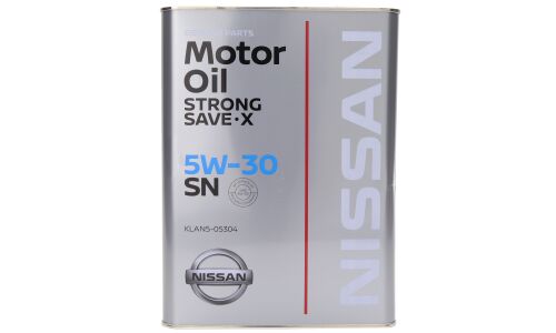Масло моторное Nissan Strong Save-X 5w30, API SP, ILSAC GF-6A, для бензинового двигателя, 4л, арт. KLAP5-05304