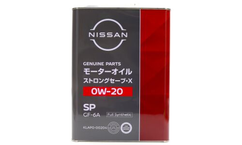 Масло моторное Nissan Motor Oil Strong Save X 0w20 синтетическое