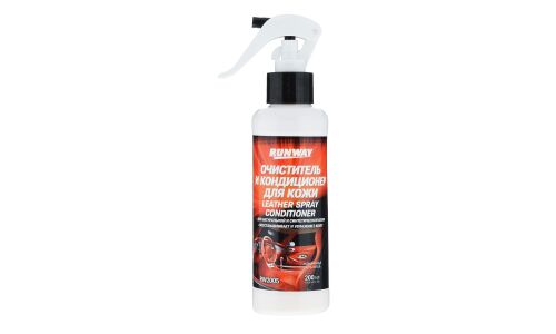 Очиститель-кондиционер салона Runway Leather Spray Conditioner, для кожи, с эффектом восстановления, бутылка с триггером 200мл, арт. RW2005