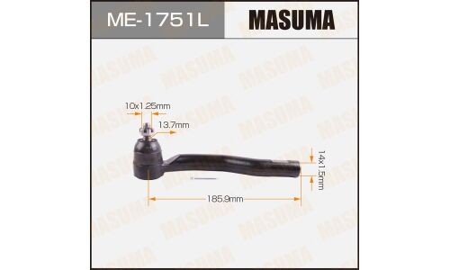 Наконечник рулевой тяги Masuma, левый, арт. ME-1751L