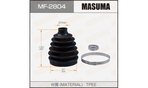 Пыльник привода Masuma, пластик, арт. MF-2804