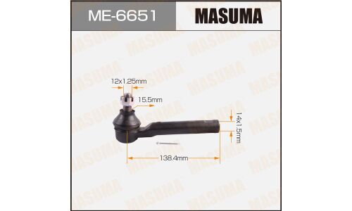 Наконечник рулевой тяги Masuma, арт. ME-6651