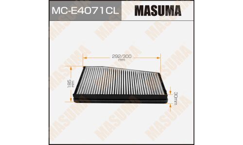 Фильтр салонный Masuma угольный, арт. MC-E4071CL