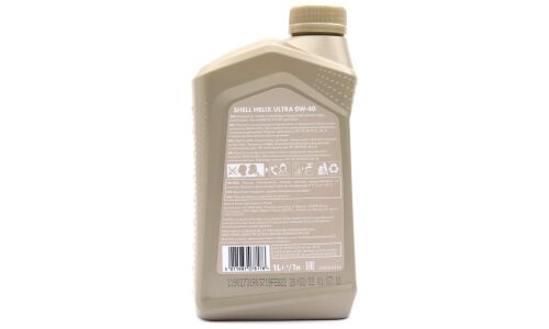 Масло моторное Shell Helix Ultra 0w40, синтетическое, API SP, ACEA A3/B3/B4, универсальное, 1л, арт. 550055859