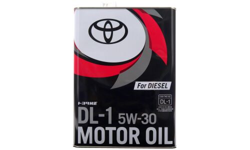 Масло моторное Toyota Motor Oil For Diesel 5w30, синтетическое, JASO DL-1, для дизельного двигателя, 4л, арт. 08883-02805/08883-03105