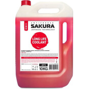 Антифриз Sakura Long Life Coolant, P-OAT, красный, -45°C, 10кг, арт. 430201405 Антифриз Sakura Long Life Coolant, P-OAT, красный, -45°C, 10кг, арт. 430201405
