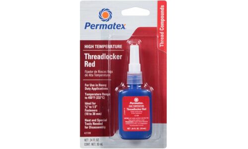 Фиксатор резьбы Permatex 27200 неразъёмный, анаэробный, красный, флакон 10мл