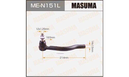 Наконечник рулевой тяги Masuma, левый, арт. ME-N151L