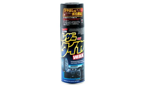 Полироль салона Soft 99 Leather & Tire Wax, для кожи, пластика и резины, антистатик, аэрозоль 420мл, арт. 10226