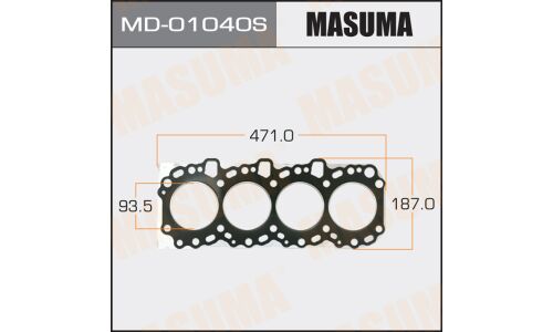 Прокладка головки блока цилиндров Masuma 2KD-FTV (1/10)