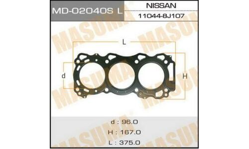 Прокладка головки блока цилиндров Masuma VQ35DE LH (1/10)