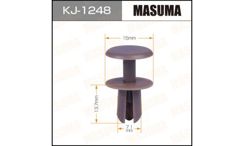 Клипса крепёжная обшивки салона Masuma, для Toyota, арт. KJ-1248