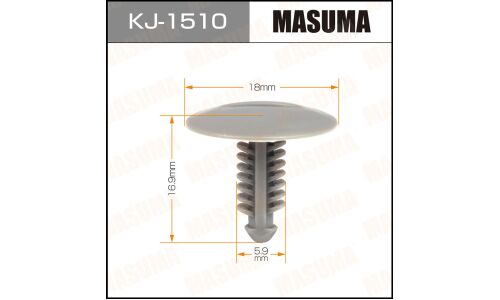 Клипса крепёжная деталей кузова Masuma, для Infiniti, Nissan, арт. KJ-1510
