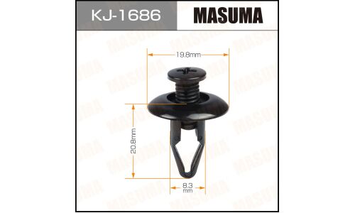 Клипса крепёжная защиты двигателя Masuma, для Mitsubishi, арт. KJ-1686
