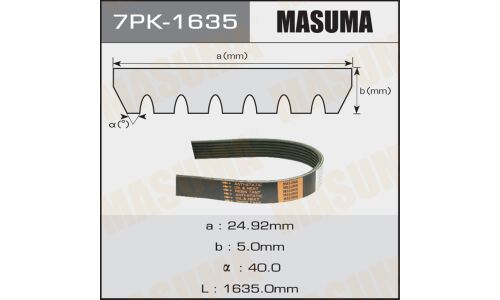 Ремень ручейковый MASUMA 7PK-1635