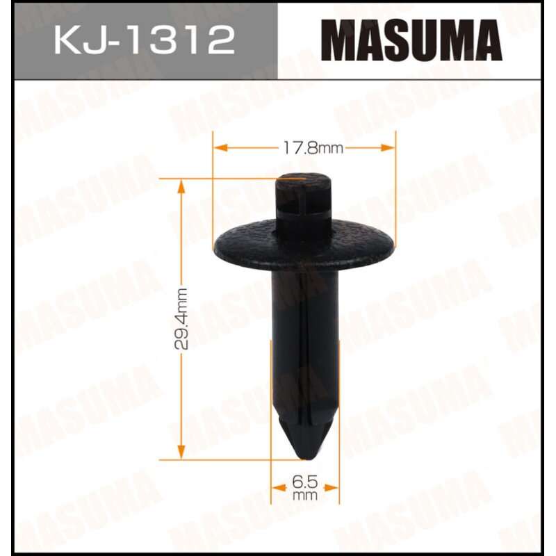 

Клипса крепежная MASUMA KJ-1312 (OEM 90467-07056-C0