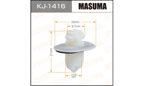 Клипса крепёжная крепления фендера Masuma, для Lexus, Toyota, арт. KJ-1416