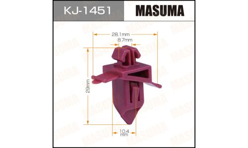 Клипса крепёжная накладок крыла Masuma, для Toyota, арт. KJ-1451