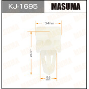 Клипса крепёжная бампера Masuma, для Mitsubishi, арт. KJ-1695