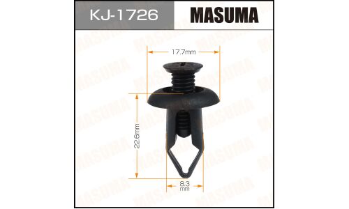 Клипса крепёжная бампера Masuma, для Mazda, арт. KJ-1726