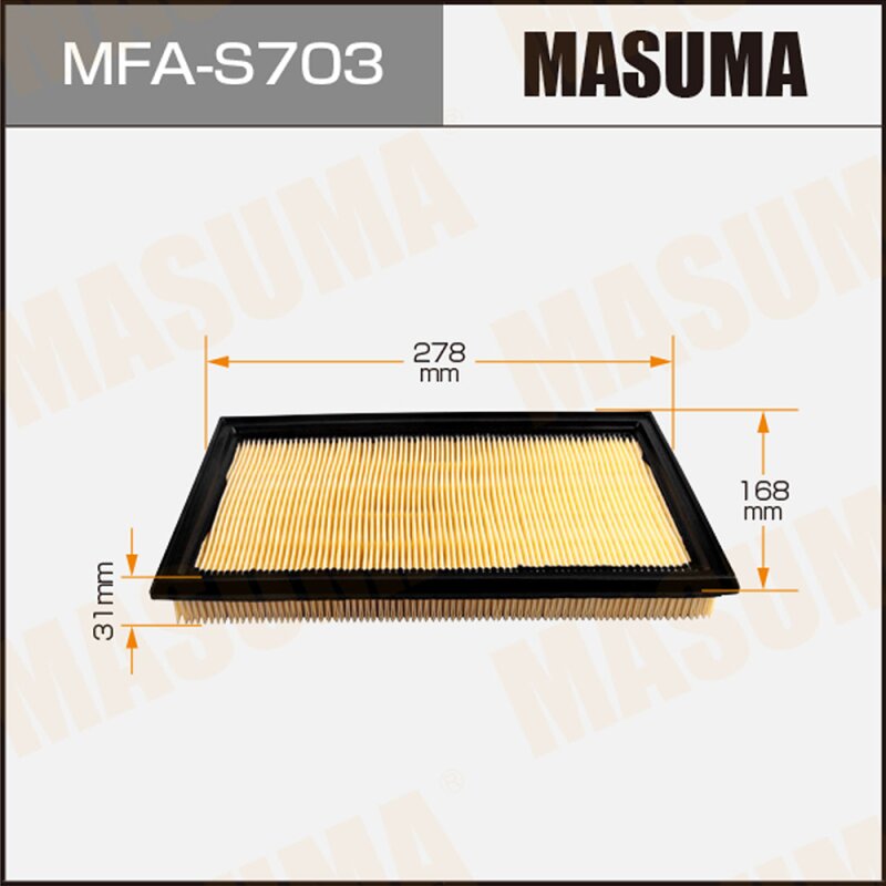 

Фильтр воздушный Masuma, арт. MFA-S703