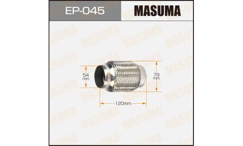 Гофра глушителя Masuma, 54x120мм, 2-слойная, арт. EP-045