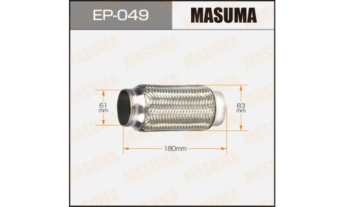 Гофра глушителя Masuma, 61x180мм, 2-слойная, арт. EP-049