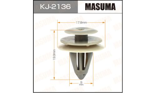 Клипса крепёжная обшивки салона Masuma, для Infiniti, Nissan, Subaru, арт. KJ-2136