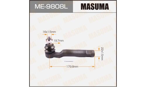 Наконечник рулевой тяги Masuma, левый, арт. ME-9808L