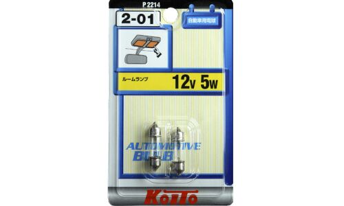 Лампа Koito Festoon (SV7, T8x28), 12В, 5Вт, комплект 2 шт, арт. P2214