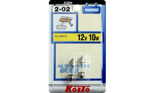 Лампа Koito Festoon (SV8.5, T10x31), 12В, 10Вт, комплект 2 шт, арт. P2254